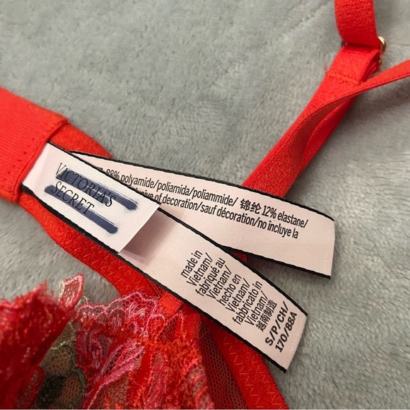 New! Victoria’s Secret Wicked Unlined Floral Embroidery Apron teddy 4297 - Picture 5 of 9